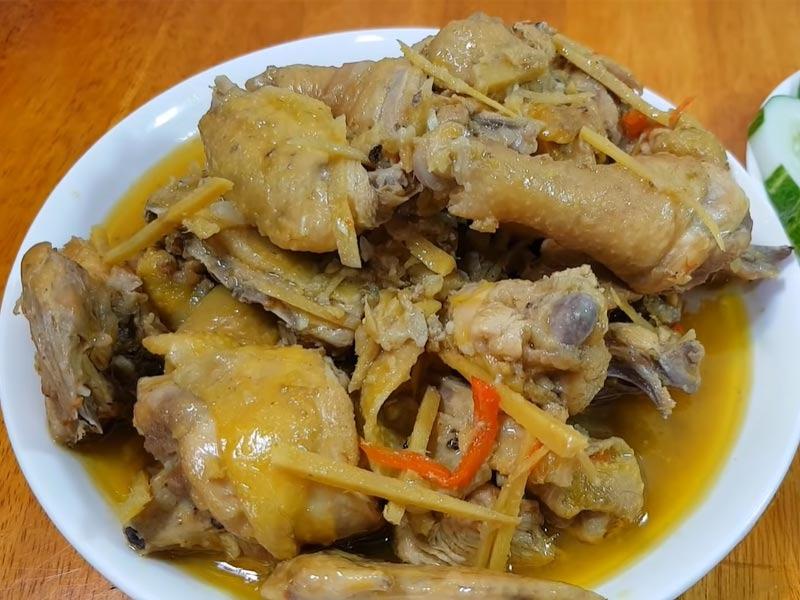 Gà kho gừng